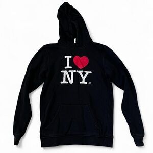 Vintage Black 'I Love NY' Hoodie